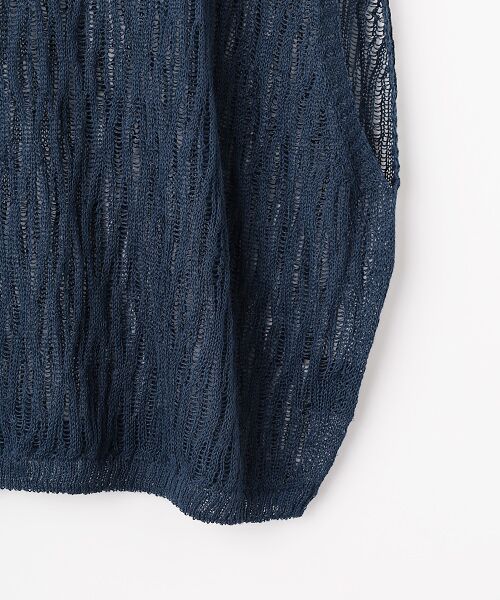 TABASA / タバサ ニット・セーター | リネンシャワー レース編み スリーブレス プルオーバー | 詳細5