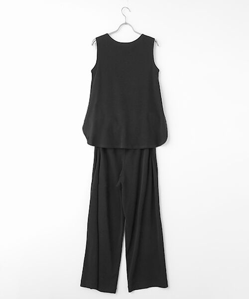 TABASA / タバサ サロペット・オールインワン | 強撚 ポンチ ノースリーブ オールインワン | 詳細1