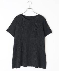 TABASA / タバサ チュニック | シャーリング ボーダー ショートスリーブ チュニック