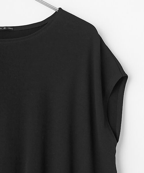 TABASA / タバサ カットソー | 強撚 ポンチ フレンチスリーブ プルオーバー | 詳細3