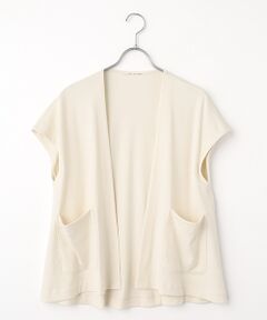 TABASA / タバサ カーディガン・ボレロ | 強撚 ポンチ ドロップショルダー カーディガン