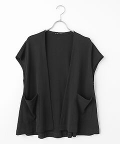 TABASA / タバサ カーディガン・ボレロ | 強撚 ポンチ ドロップショルダー カーディガン