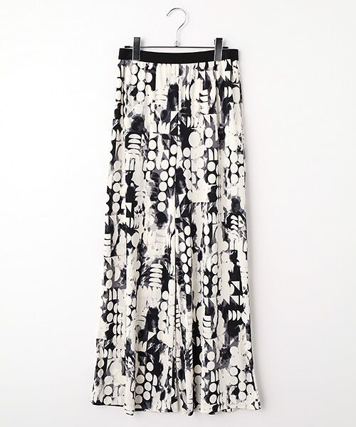 TABASA / タバサ その他パンツ | スムース ｘ ドットプリント イージーパンツ（クロ系）