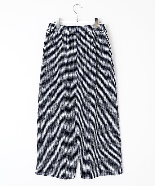 TABASA / タバサ その他パンツ | シャーリング ボーダー イージーパンツ | 詳細1