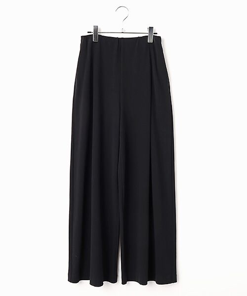 TABASA / タバサ その他パンツ | 強撚 ポンチ ワイドパンツ（クロ）