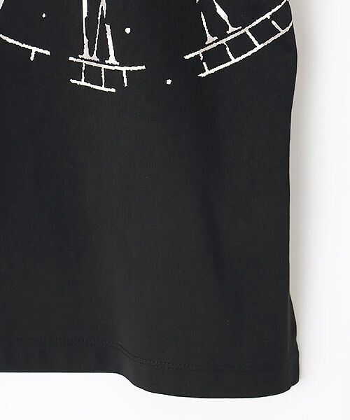 TABASA / タバサ Tシャツ | 40/２天竺 クロックプリント Tシャツ | 詳細4