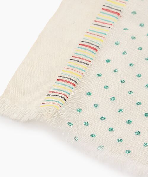 TABASA / タバサ マフラー・ショール・スヌード・ストール | ☆リネン ドット ストール | 詳細2