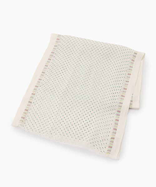 TABASA / タバサ マフラー・ショール・スヌード・ストール | ☆リネン ドット ストール（グリーン）