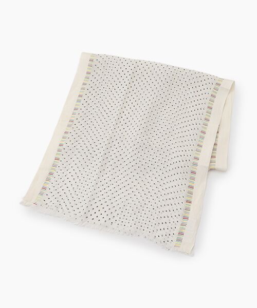 TABASA / タバサ マフラー・ショール・スヌード・ストール | ☆リネン ドット ストール（クロ）