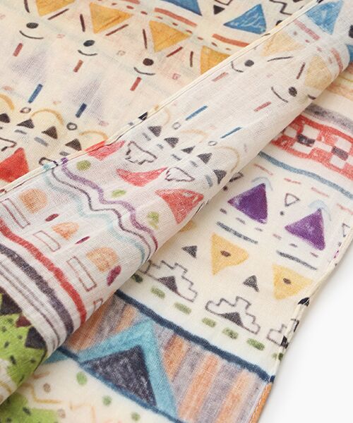 TABASA / タバサ マフラー・ショール・スヌード・ストール | ☆カラフル エスニック ボーダー ストール | 詳細3