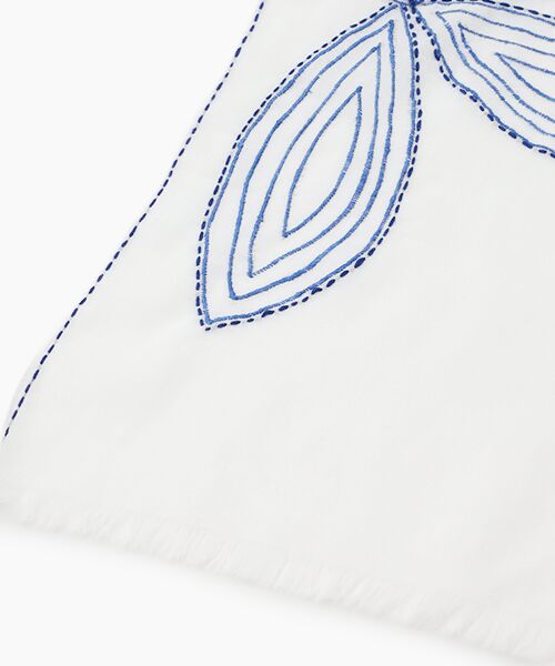 TABASA / タバサ マフラー・ショール・スヌード・ストール | ☆ビッグ フラワー 刺繍 ストール | 詳細2