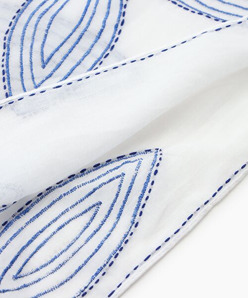 TABASA / タバサ マフラー・ショール・スヌード・ストール | ☆ビッグ フラワー 刺繍 ストール | 詳細3