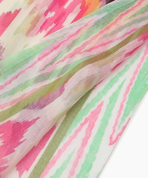 TABASA / タバサ マフラー・ショール・スヌード・ストール | ☆かすり風 にじみ プリント ストール | 詳細3