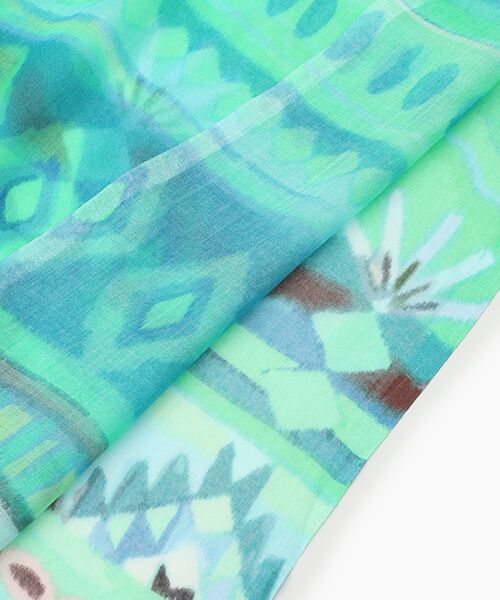 TABASA / タバサ マフラー・ショール・スヌード・ストール | ☆エスニック にじみ プリント ストール | 詳細3