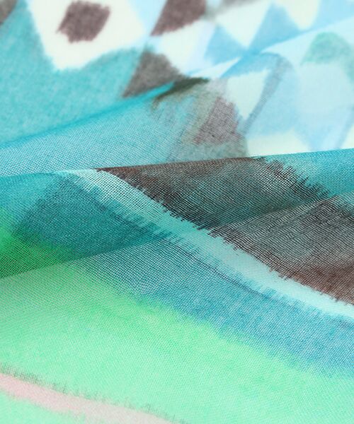 TABASA / タバサ マフラー・ショール・スヌード・ストール | ☆エスニック にじみ プリント ストール | 詳細4