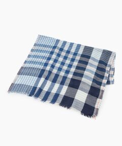 TABASA / タバサ マフラー・ショール・スヌード・ストール | ☆ブルー タータン チェック ストール