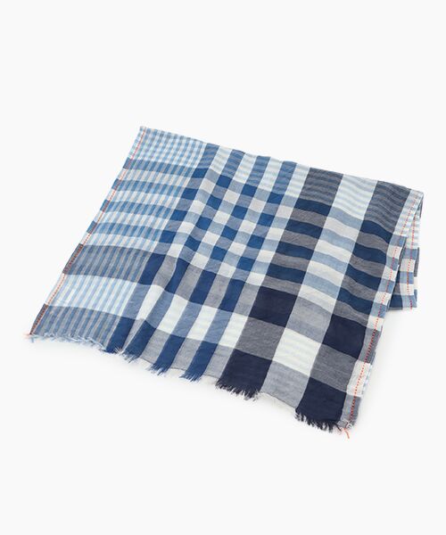 TABASA / タバサ マフラー・ショール・スヌード・ストール | ☆ブルー タータン チェック ストール（コン）