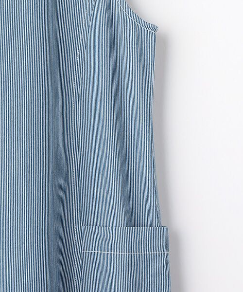 TABASA / タバサ ロング・マキシ丈ワンピース | ライトオンス ヒッコリー Vネック ジャンパースカート | 詳細3