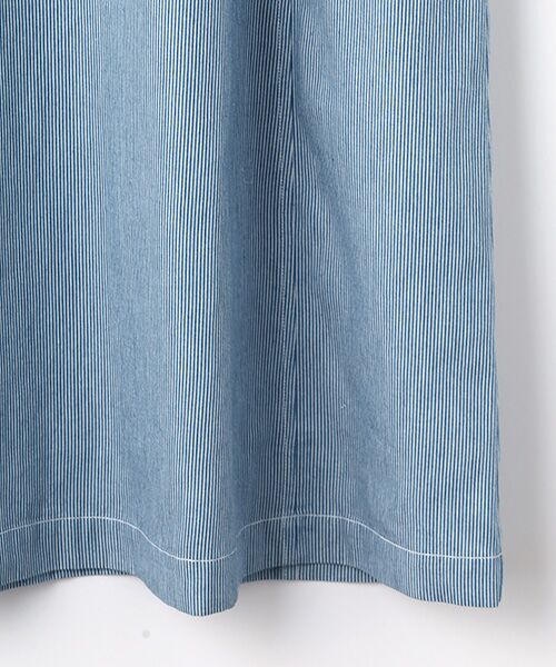 TABASA / タバサ ロング・マキシ丈ワンピース | ライトオンス ヒッコリー Vネック ジャンパースカート | 詳細4