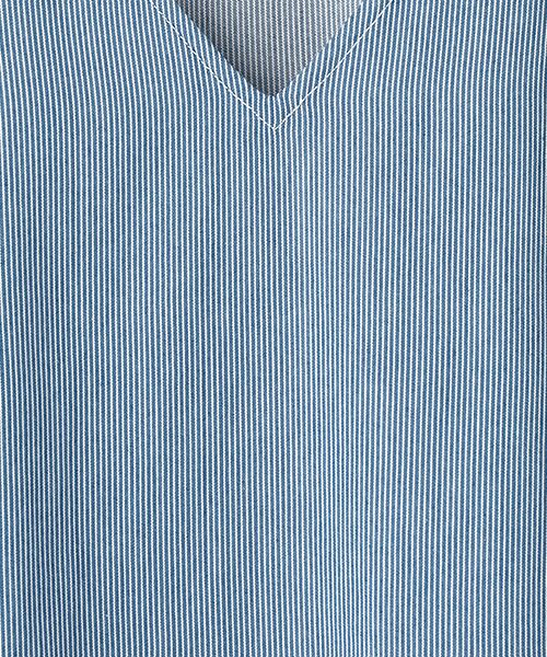 TABASA / タバサ ロング・マキシ丈ワンピース | ライトオンス ヒッコリー Vネック ジャンパースカート | 詳細5