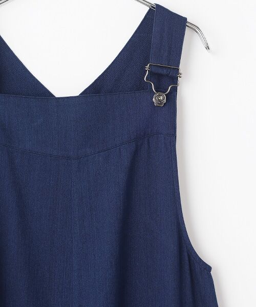 TABASA / タバサ サロペット・オールインワン | 接結 ダブルガーゼ インディゴ染め サロペット | 詳細2