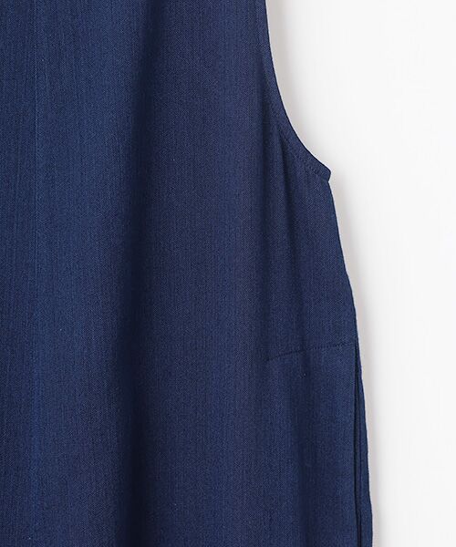 TABASA / タバサ サロペット・オールインワン | 接結 ダブルガーゼ インディゴ染め サロペット | 詳細3