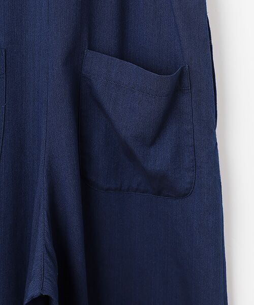 TABASA / タバサ サロペット・オールインワン | 接結 ダブルガーゼ インディゴ染め サロペット | 詳細4