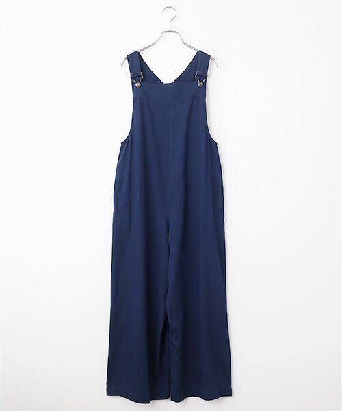 TABASA / タバサ サロペット・オールインワン | 接結 ダブルガーゼ インディゴ染め サロペット（インディコ）