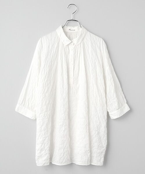 TABASA / タバサ チュニック | シャーリング シャツ チュニック（オフ）