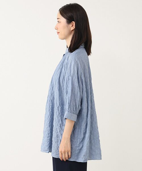 TABASA / タバサ チュニック | シャーリング シャツ チュニック | 詳細6