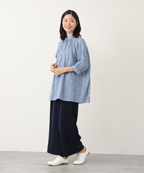 TABASA / タバサ チュニック | シャーリング シャツ チュニック | 詳細8