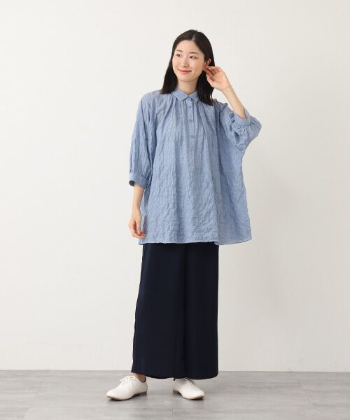 TABASA / タバサ チュニック | シャーリング シャツ チュニック | 詳細9