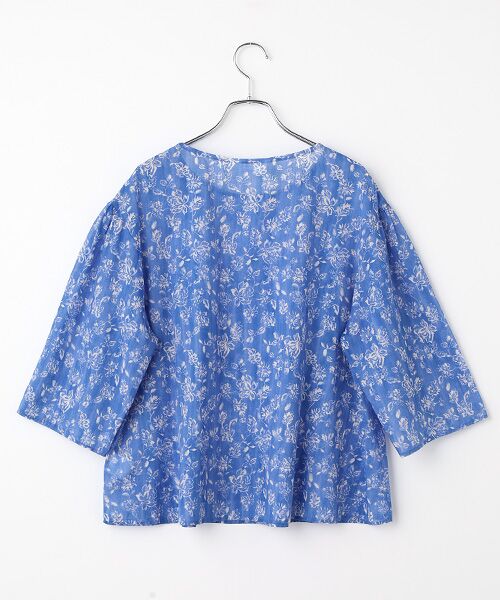 TABASA / タバサ シャツ・ブラウス | ボイル ｘ チンツプリント ７分袖 ブラウス | 詳細1