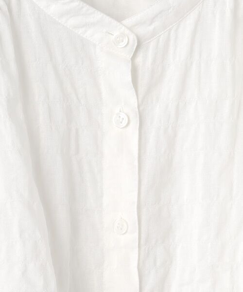 TABASA / タバサ シャツ・ブラウス | シャーリング バンドカラー スリーブレス ブラウス | 詳細1