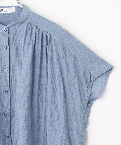 TABASA / タバサ シャツ・ブラウス | シャーリング バンドカラー スリーブレス ブラウス | 詳細3