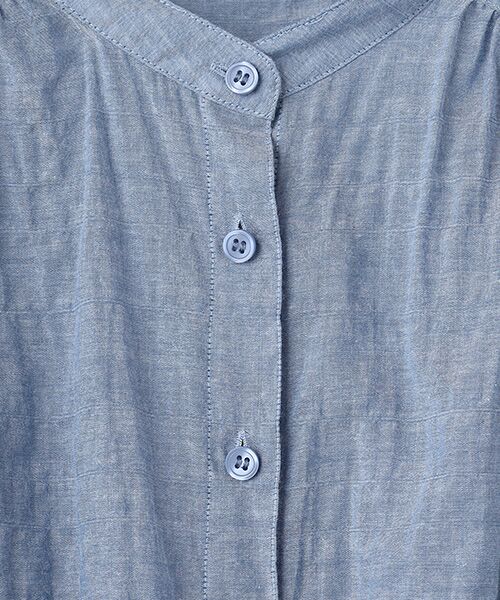 TABASA / タバサ シャツ・ブラウス | シャーリング バンドカラー スリーブレス ブラウス | 詳細5