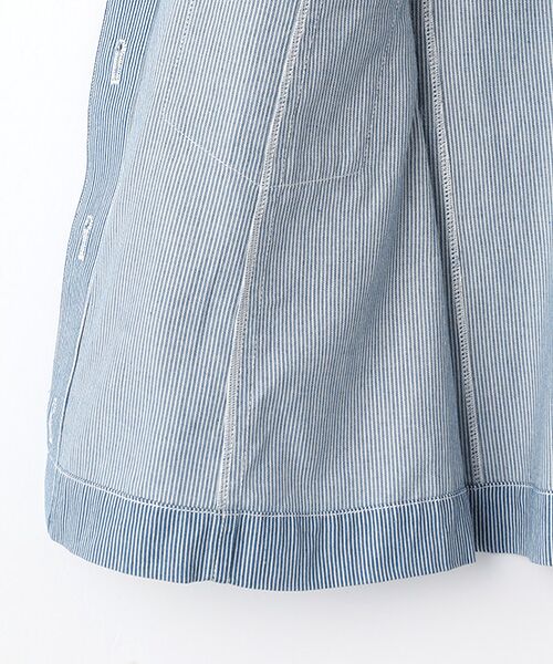 TABASA / タバサ ベスト | ライトオンス ヒッコリー ノースリーブ ブルゾン | 詳細4