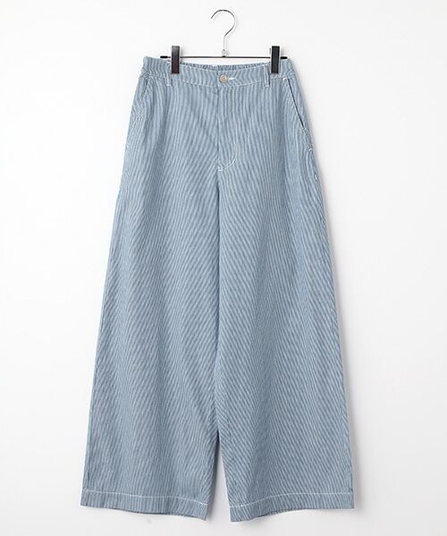 TABASA / タバサ その他パンツ | ライトオンス ヒッコリー ワイドパンツ（インディコ）