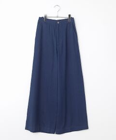 TABASA / タバサ その他パンツ | 接結 ダブルガーゼ インディゴ染め ワイドパンツ