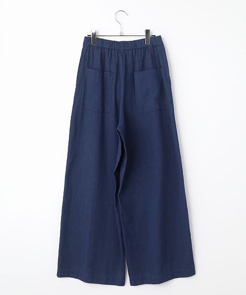 TABASA / タバサ その他パンツ | 接結 ダブルガーゼ インディゴ染め ワイドパンツ | 詳細1