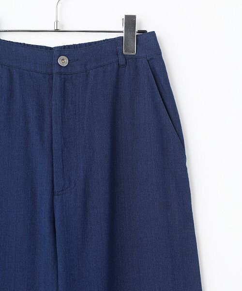 TABASA / タバサ その他パンツ | 接結 ダブルガーゼ インディゴ染め ワイドパンツ | 詳細2
