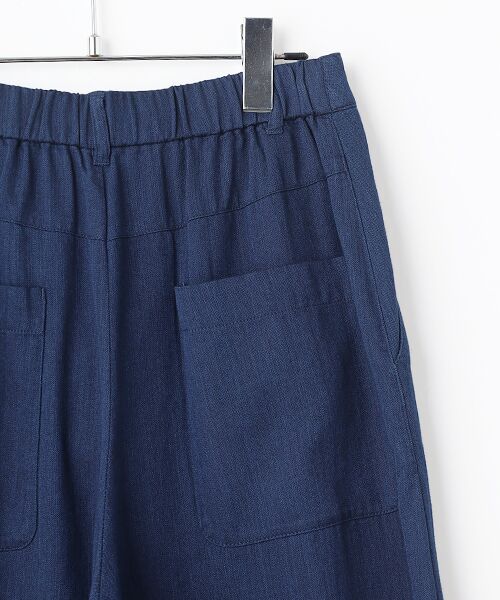 TABASA / タバサ その他パンツ | 接結 ダブルガーゼ インディゴ染め ワイドパンツ | 詳細3