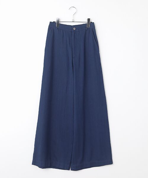 TABASA / タバサ その他パンツ | 接結 ダブルガーゼ インディゴ染め ワイドパンツ（インディコ）