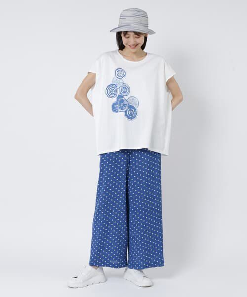 TABASA / タバサ Tシャツ | パラソル プリント フレンチスリーブ Tシャツ | 詳細7