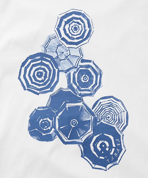 TABASA / タバサ Tシャツ | パラソル プリント フレンチスリーブ Tシャツ | 詳細4