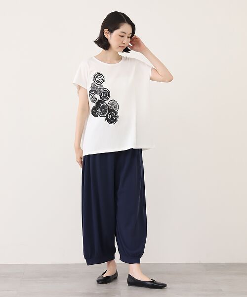 TABASA / タバサ Tシャツ | パラソル プリント フレンチスリーブ Tシャツ | 詳細11
