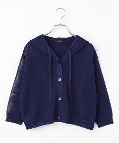 TABASA / タバサ カーディガン・ボレロ | ストローンヤーン クロップド ニット パーカー