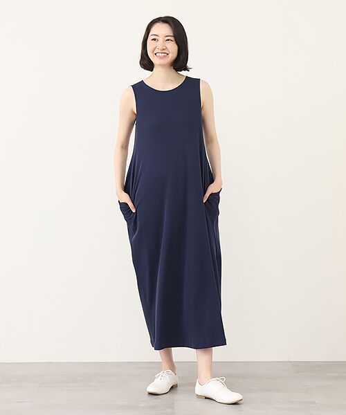 TABASA / タバサ ロング・マキシ丈ワンピース | 強撚 スムース ワンピース | 詳細2