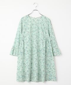 TABASA / タバサ チュニック | シフォン スポテット ドット プリント チュニック