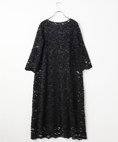 TABASA / タバサ ロング・マキシ丈ワンピース | モール ラッセルレース ワンピース | 詳細1